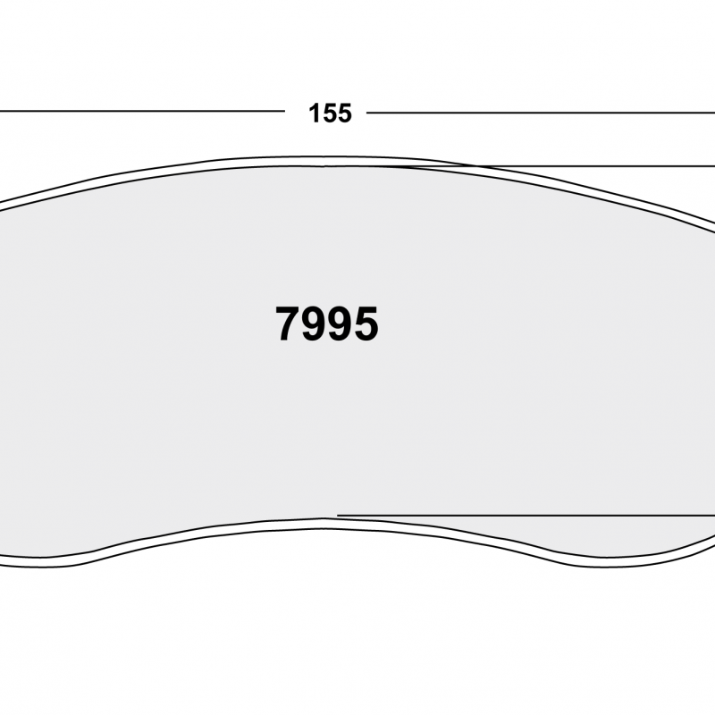 Sprint / medium distance compound with smooth bite. Race brake pads - Porsche ZR95 caliper
front endurance race pad
